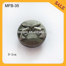 MFB35 touche personnalisée boutons logo design métal bouton classique jeans